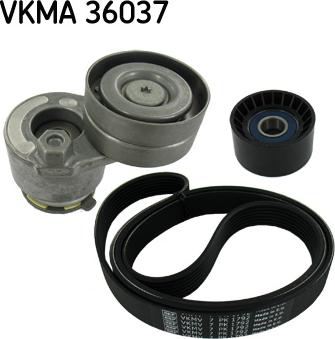 SKF VKMA 36037 - Комплект пистов ремък vvparts.bg