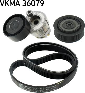 SKF VKMA 36079 - Комплект пистов ремък vvparts.bg