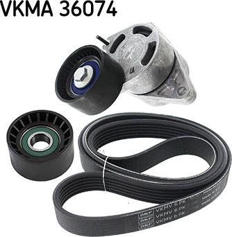 SKF VKMA 36074 - Комплект пистов ремък vvparts.bg