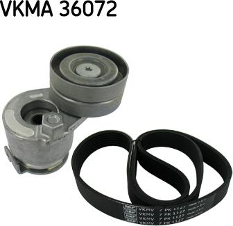SKF VKMA 36072 - Комплект пистов ремък vvparts.bg