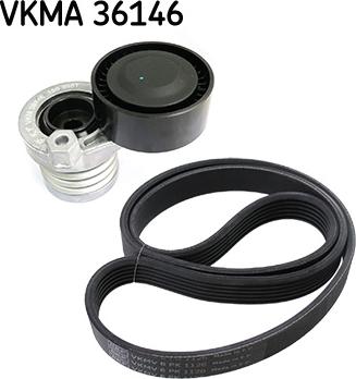 SKF VKMA 36146 - Комплект пистов ремък vvparts.bg