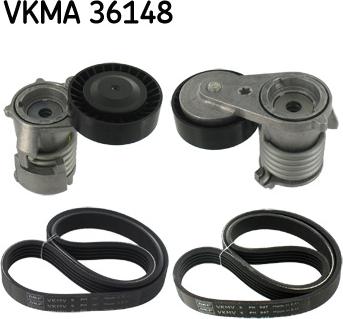 SKF VKMA 36148 - Комплект пистов ремък vvparts.bg