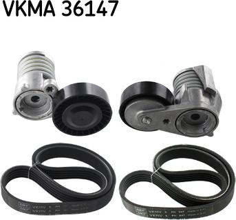 SKF VKMA 36147 - Комплект пистов ремък vvparts.bg