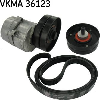 SKF VKMA 36123 - Комплект пистов ремък vvparts.bg