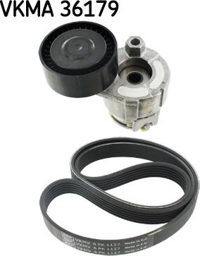 SKF VKMA 36179 - Комплект пистов ремък vvparts.bg