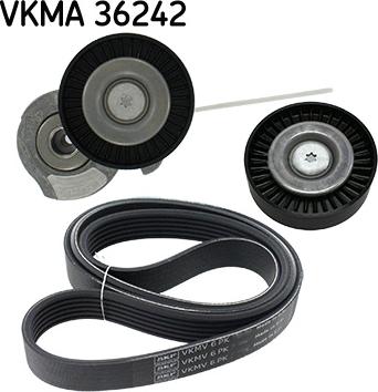 SKF VKMA 36242 - Комплект пистов ремък vvparts.bg