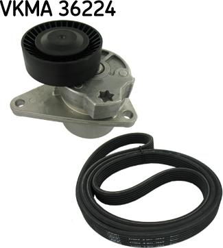 SKF VKMA 36224 - Комплект пистов ремък vvparts.bg