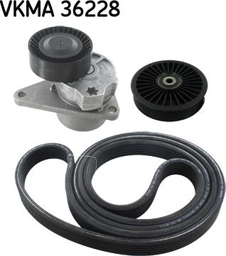 SKF VKMA 36228 - Комплект пистов ремък vvparts.bg