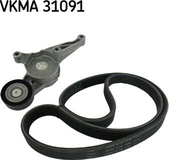 SKF VKMA 31091 - Комплект пистов ремък vvparts.bg