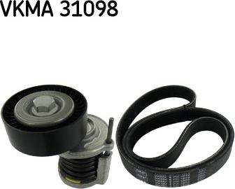 SKF VKMA 31098 - Комплект пистов ремък vvparts.bg