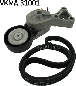 SKF VKMA 31001 - Комплект пистов ремък vvparts.bg