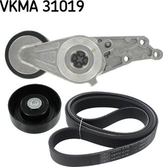 SKF VKMA 31019 - Комплект пистов ремък vvparts.bg