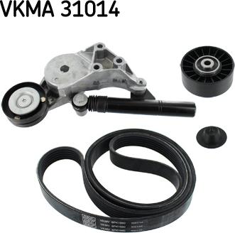 SKF VKMA 31014 - Комплект пистов ремък vvparts.bg