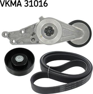 SKF VKMA 31016 - Комплект пистов ремък vvparts.bg