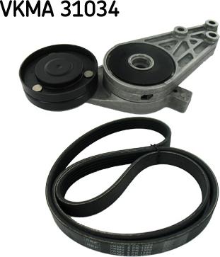 SKF VKMA 31034 - Комплект пистов ремък vvparts.bg