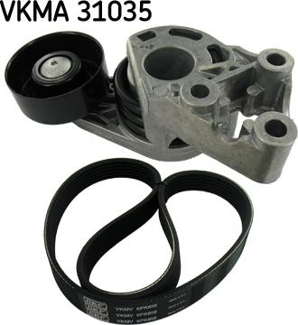 SKF VKMA 31035 - Комплект пистов ремък vvparts.bg