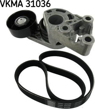 SKF VKMA 31036 - Комплект пистов ремък vvparts.bg