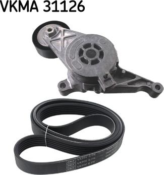 SKF VKMA 31126 - Комплект пистов ремък vvparts.bg