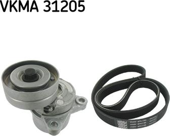 SKF VKMA 31205 - Комплект пистов ремък vvparts.bg