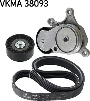 SKF VKMA 38093 - Комплект пистов ремък vvparts.bg