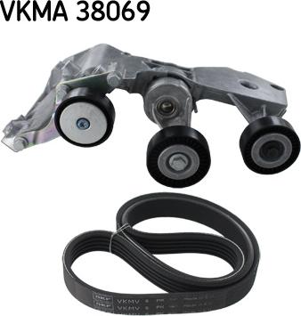 SKF VKMA 38069 - Комплект пистов ремък vvparts.bg