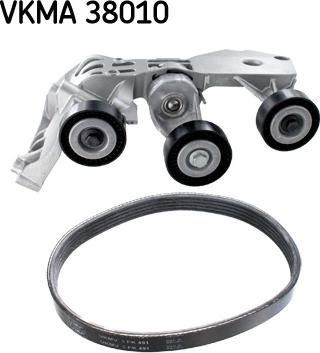 SKF VKMA 38010 - Комплект пистов ремък vvparts.bg