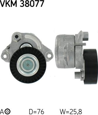 SKF VKMA 38078 - Комплект пистов ремък vvparts.bg