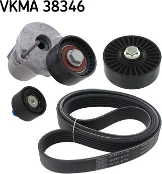 SKF VKMA 38346 - Комплект пистов ремък vvparts.bg