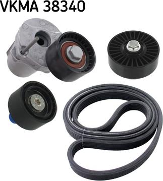 SKF VKMA 38340 - Комплект пистов ремък vvparts.bg