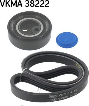 SKF VKMA 38222 - Комплект пистов ремък vvparts.bg