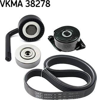 SKF VKMA 38278 - Комплект пистов ремък vvparts.bg