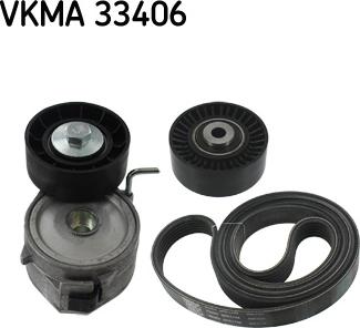 SKF VKMA 33406 - Комплект пистов ремък vvparts.bg