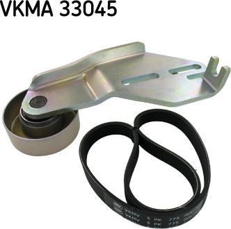 SKF VKMA 33045 - Комплект пистов ремък vvparts.bg