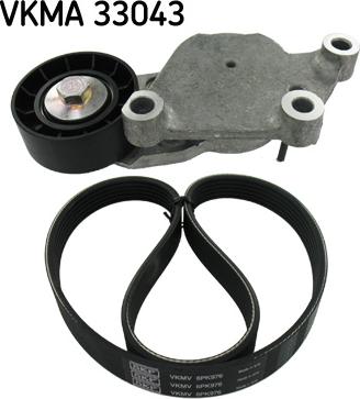 SKF VKMA 33043 - Комплект пистов ремък vvparts.bg