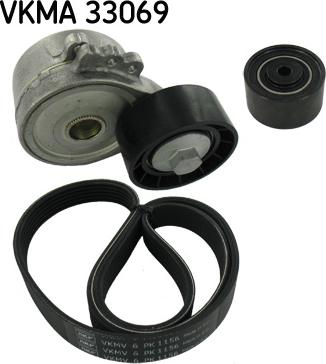 SKF VKMA 33069 - Комплект пистов ремък vvparts.bg