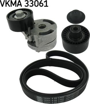 SKF VKMA 33061 - Комплект пистов ремък vvparts.bg