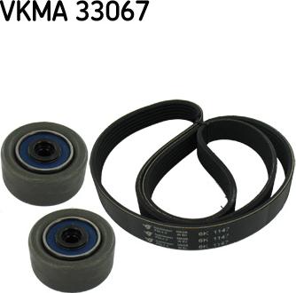 SKF VKMA 33067 - Комплект пистов ремък vvparts.bg