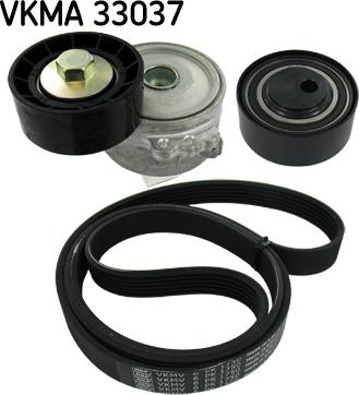 SKF VKMA 33037 - Комплект пистов ремък vvparts.bg