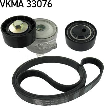 SKF VKMA 33076 - Комплект пистов ремък vvparts.bg