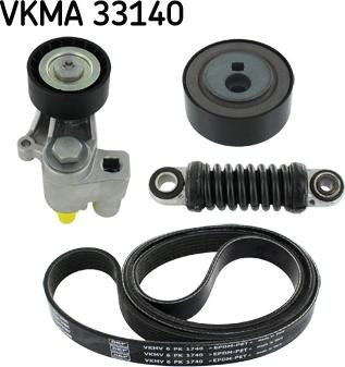 SKF VKMA 33140 - Комплект пистов ремък vvparts.bg
