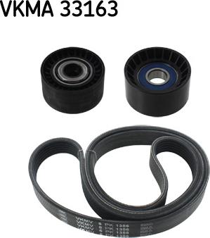 SKF VKMA 33163 - Комплект пистов ремък vvparts.bg