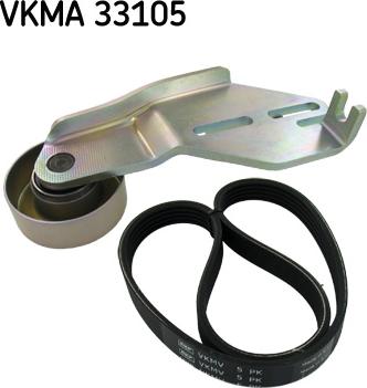 SKF VKMA 33105 - Комплект пистов ремък vvparts.bg