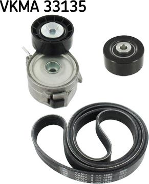 SKF VKMA 33135 - Комплект пистов ремък vvparts.bg