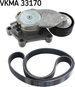 SKF VKMA 33170 - Комплект пистов ремък vvparts.bg