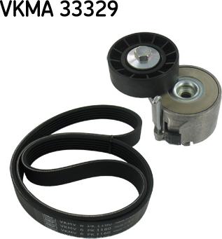 SKF VKMA 33329 - Комплект пистов ремък vvparts.bg