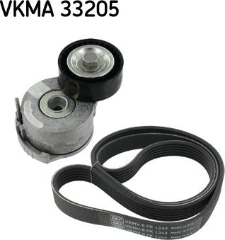 SKF VKMA 33205 - Комплект пистов ремък vvparts.bg