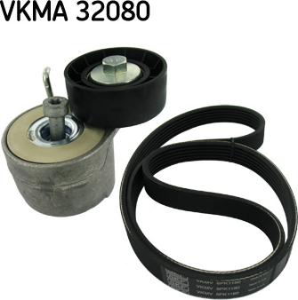 SKF VKMA 32080 - Комплект пистов ремък vvparts.bg