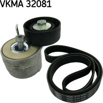 SKF VKMA 32081 - Комплект пистов ремък vvparts.bg