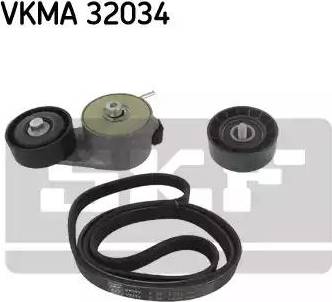 SKF VKMA 32034 - Комплект пистов ремък vvparts.bg