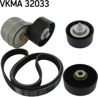 SKF VKMA 32033 - Комплект пистов ремък vvparts.bg